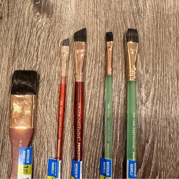 15 Princeton Neptune Professional Watercolor Paintbrushes Synthetic Brushes NEW - Picture 4 of 14